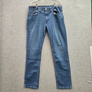 Levi's 511 Men Jeans 36X32 Blue Denim Cotton Elastane Logo